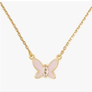 Kate Spade Social Butterfly Pendant pink